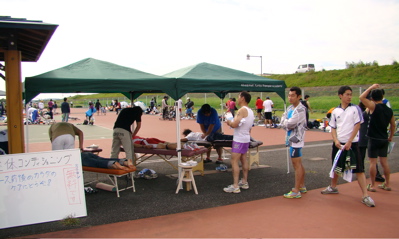 長良川トライアスロン駅伝2008の様子